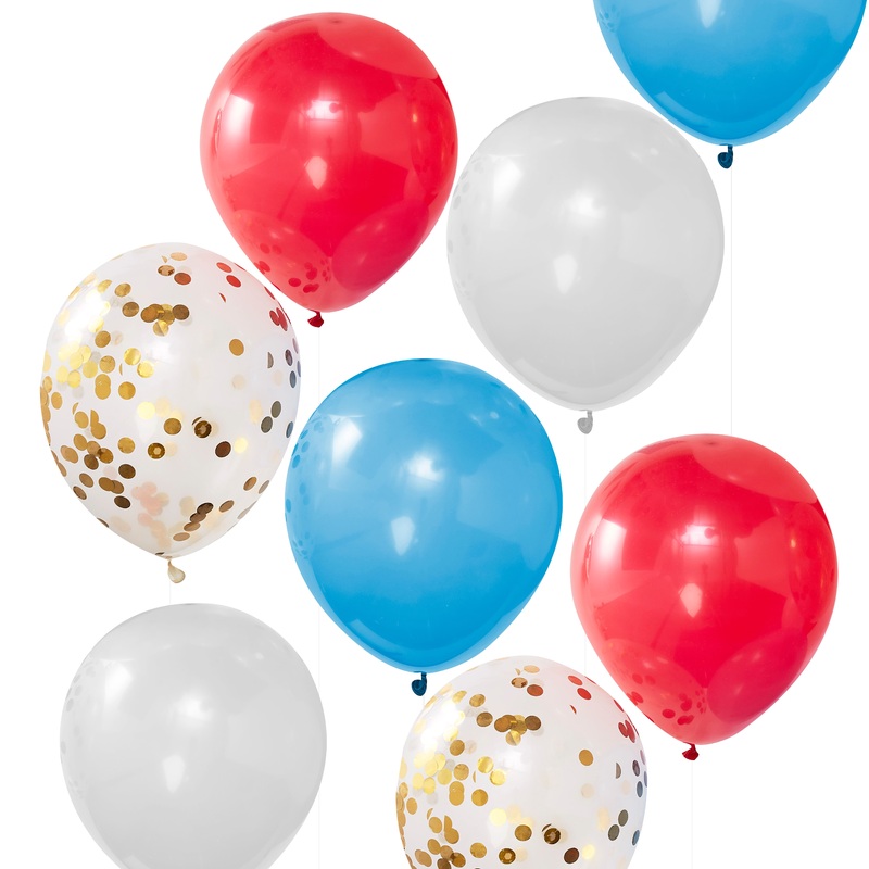 8 royal party balloons 30cm