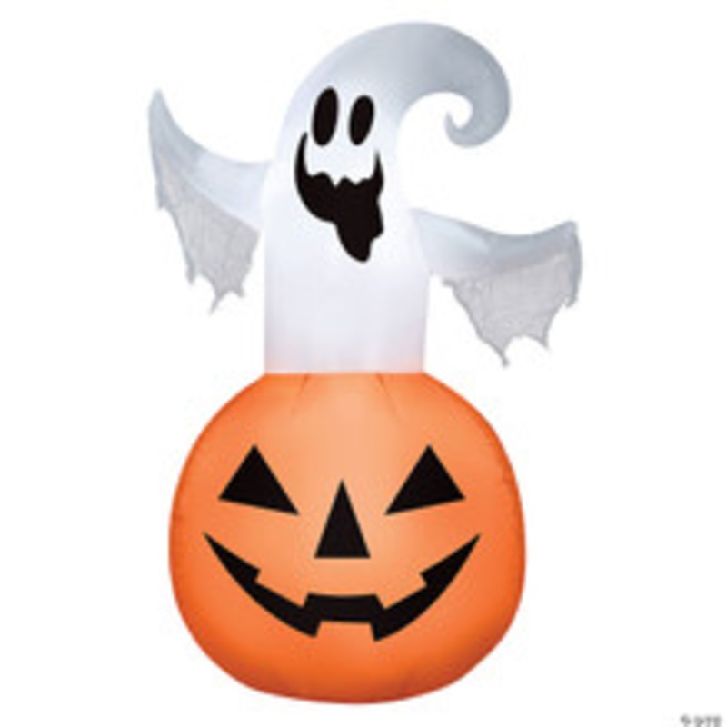 Blow Up Inflatable Ghost Jack-O-Lantern Inflatable Outdoor Yard Decoration