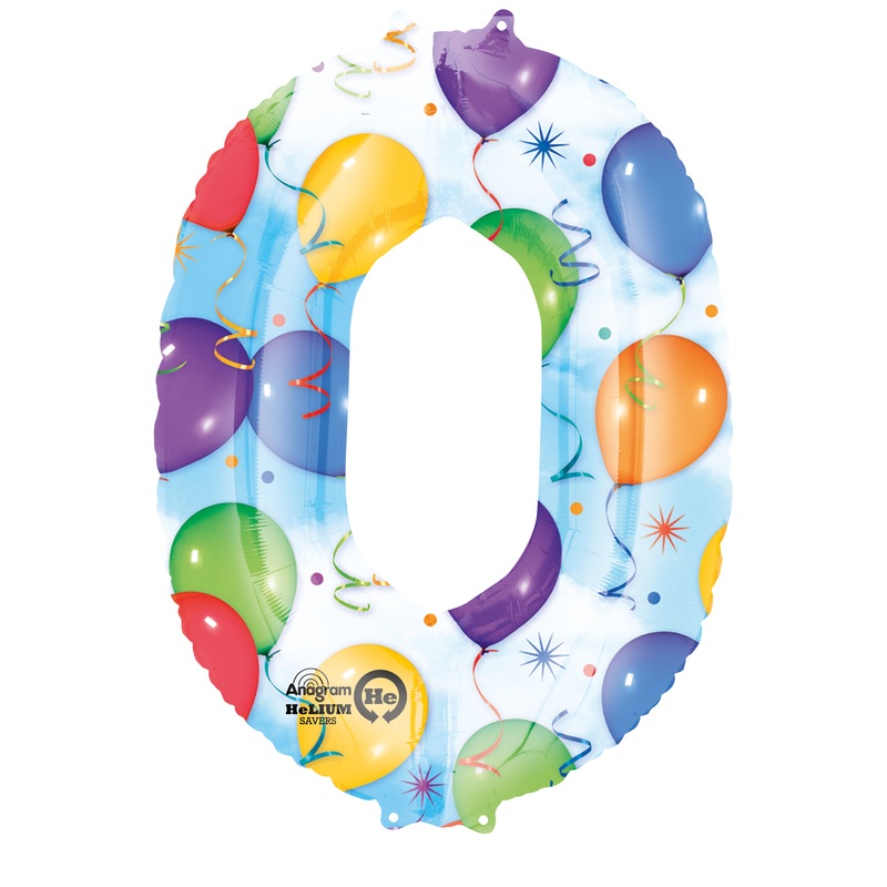 Number balloon 0 motley