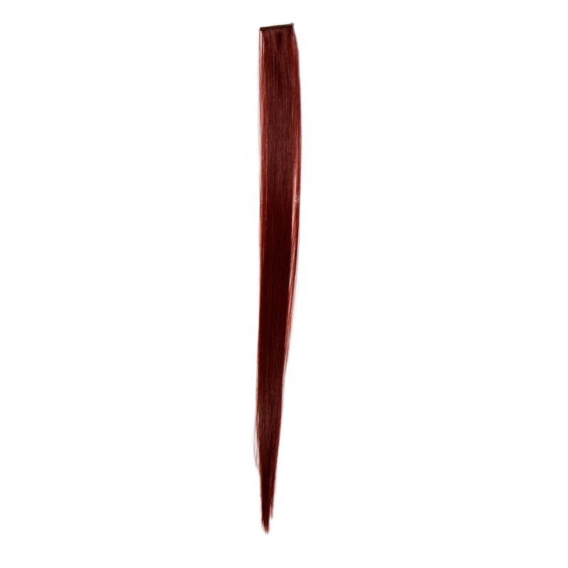 1 Clip Clip-In Strand Hair Extension Straight Red Red-Brown FKJ-1-35