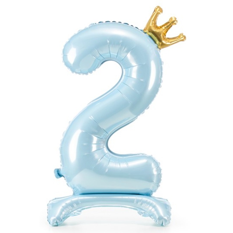 Balloon number 2 baby blue