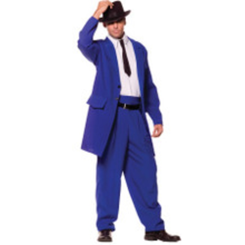 ZOOT SUIT ADULT BLUE STD