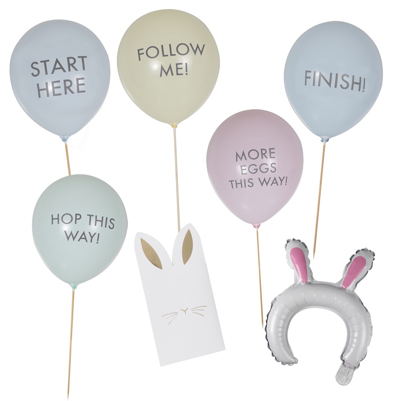 Easter egg balloon search set