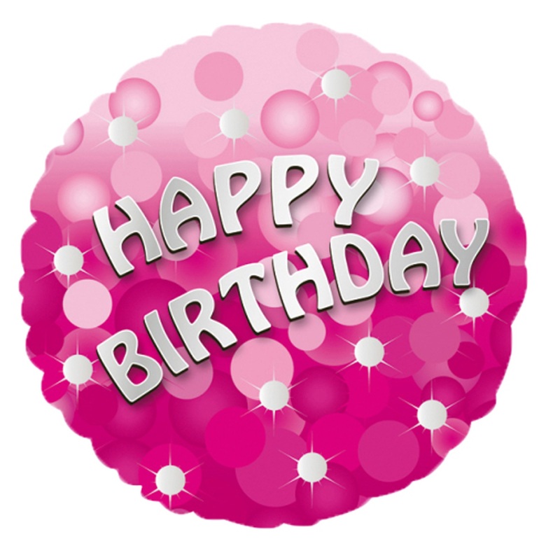 Foil balloon pink birthday party