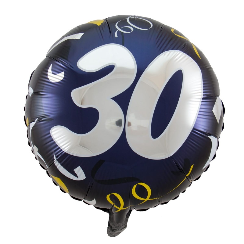Foil balloon 30 Bday dark blue