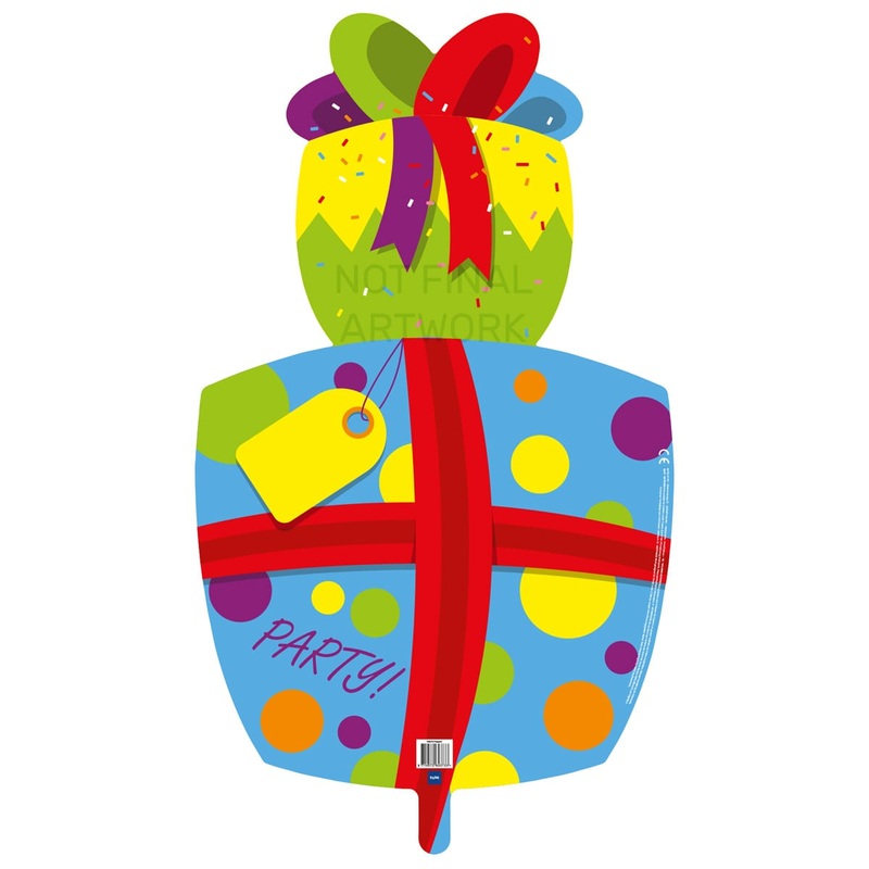 Foil balloon Party Present 46 x 63cm