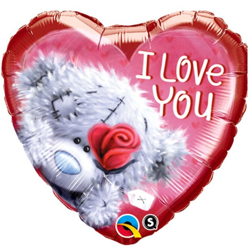 I love you Teddy foil balloon 45cm