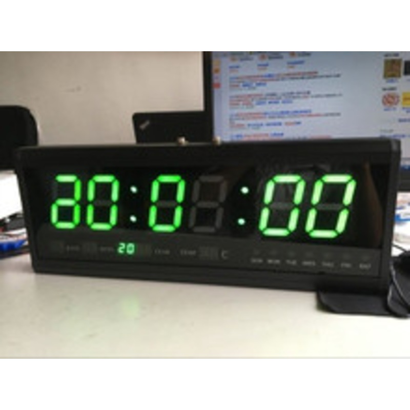 Large Aluminum Digital LED Weather Station Wall Clock – Escape Room Prop