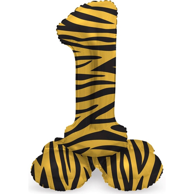 Standing Number 1 Balloon Tiger 41cm