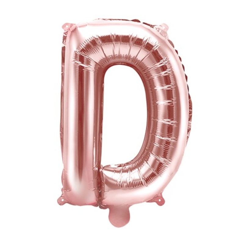 Foil balloon D rose gold 35cm