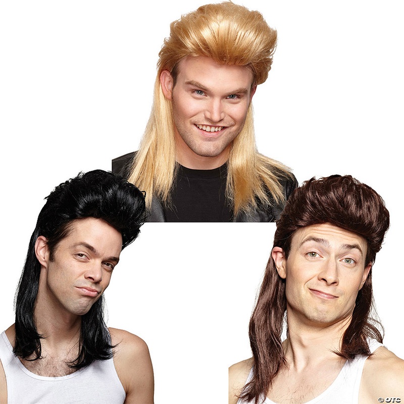 Men’s Nightclub Mullet Wig