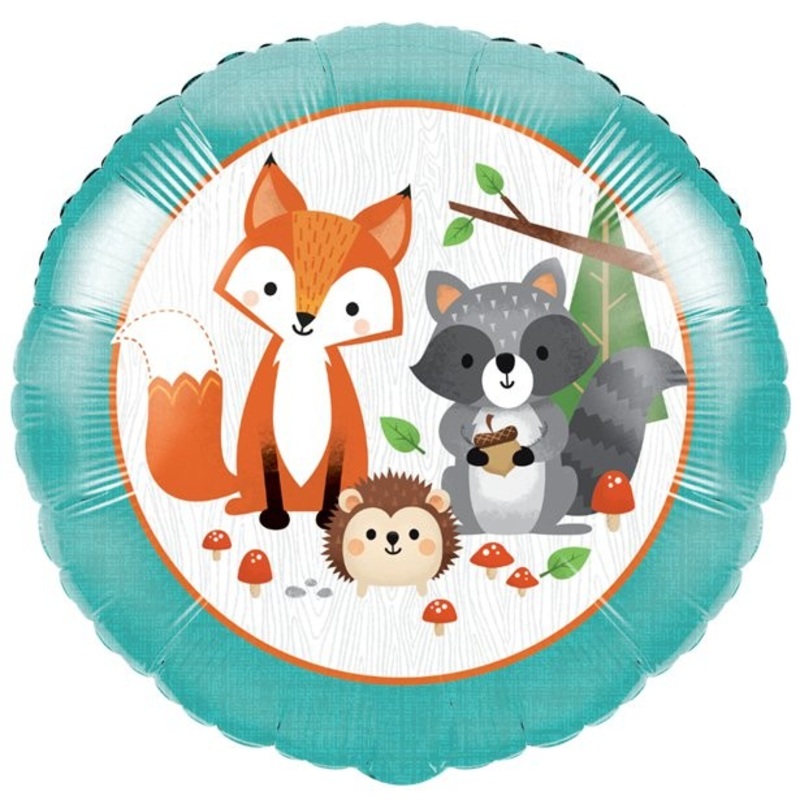 Sweet forest animals foil balloon 46cm