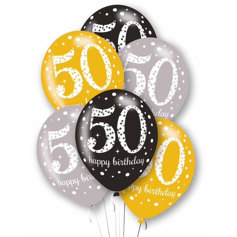6 Glamorous 50th Birthday Balloons