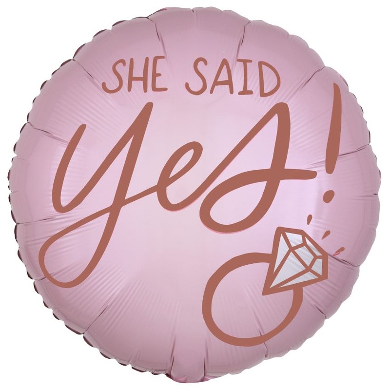 She Said Yes foil balloon 46cm