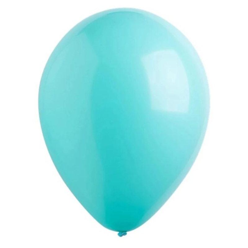 100 latex balloons turquoise 12cm