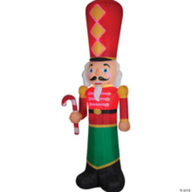108 Blow Up Inflatable Nutcracker Lightshow Outdoor Yard Decoration
