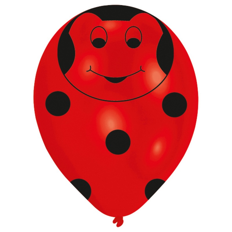 6 balloons Little ladybug 27.5 cm