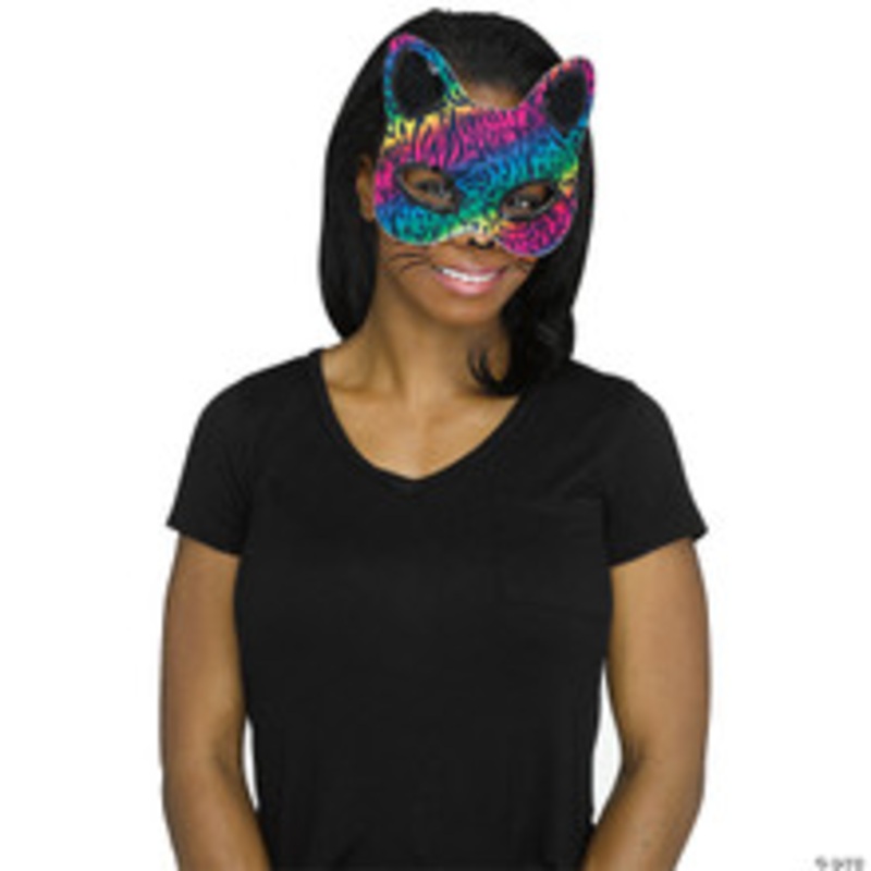 Cat Masks with Tattoos Rainbow
