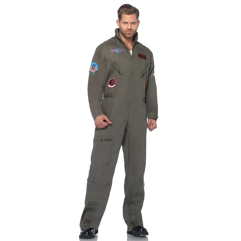 Top Gun Men’s Flight Suit Plus Size Costume 1X
