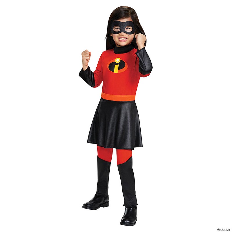 Toddler Girls The Incredibles Violet Costume with Skirt – 3T-4T