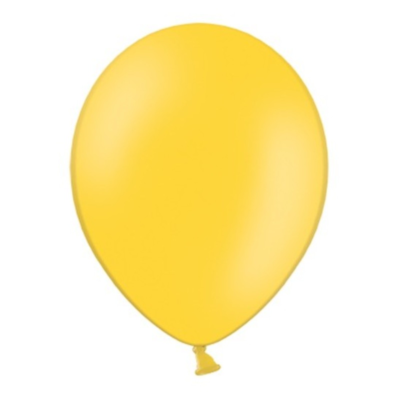 100 latex balloons sun yellow 13cm