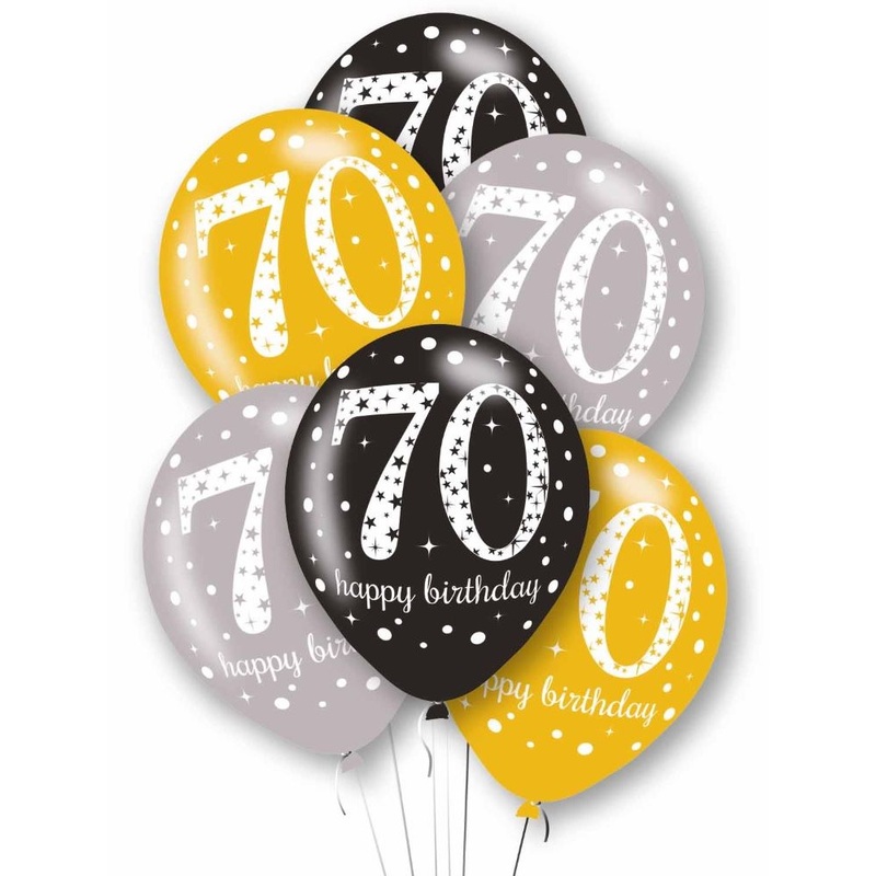 6 Glamorous 70th Birthday Balloons