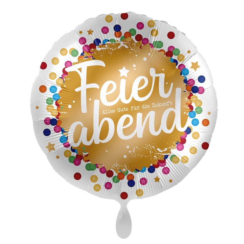 After work foil balloon confetti 45cm