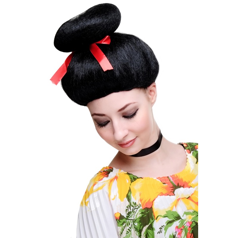 Party/Fancy Dress/Halloween Lady WIG black Geisha Japan Asian Mistress 2120