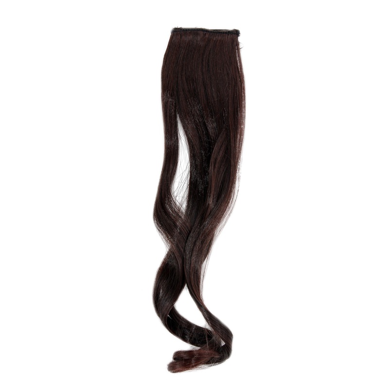 2 clips extension strand wavy 45 cm chestnut brown YZF-P2C18-2T33