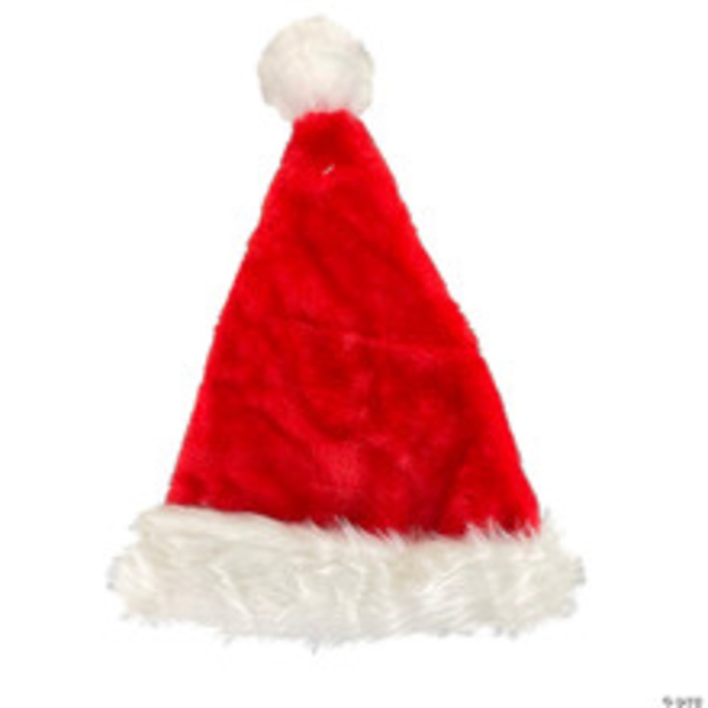 Deluxe Plush Santa Hat – Adult