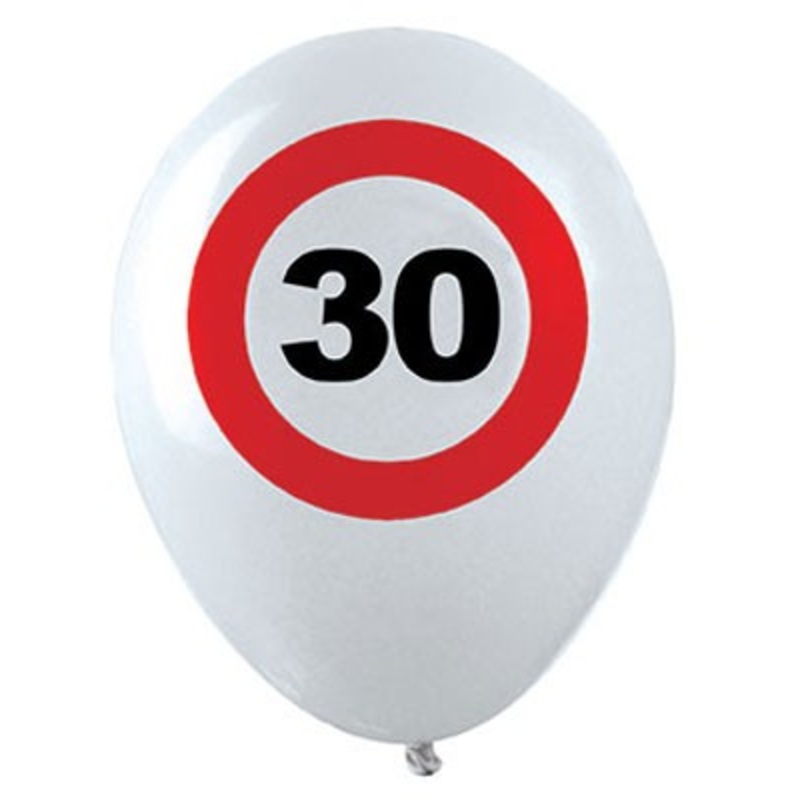 12 latex balloons 30 zone birthday