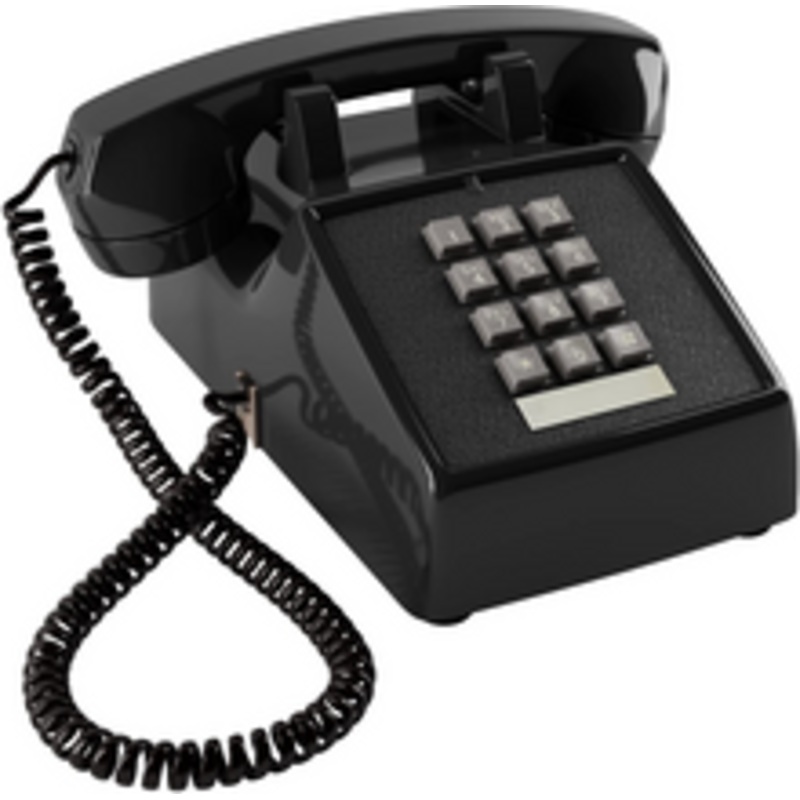 Black Olde Phone 1980’s Push Button Escape Room Telephone Prop