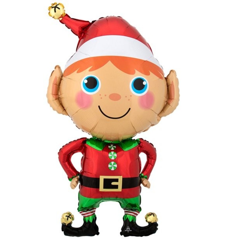 Christmas elf foil balloon 85cm