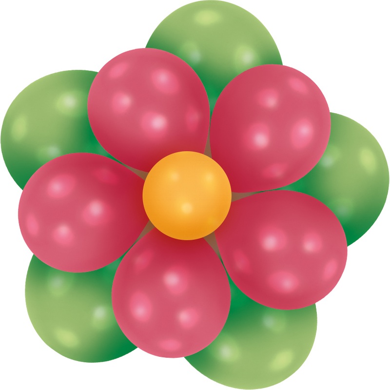 Decorative flower balloon cloud Dahlia