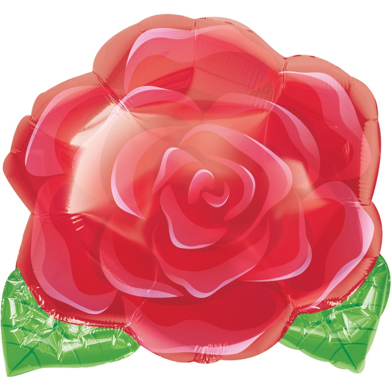 Rosy Blossom Foil Balloon 45cm
