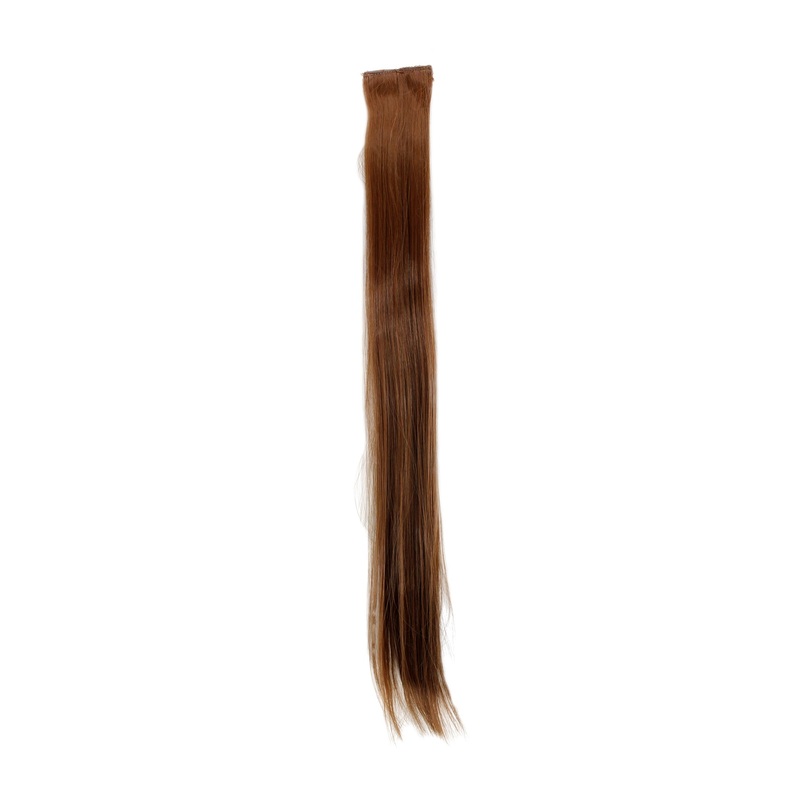 2 Clips Extension Strand Straight 65 cm Medium Brown Golden Brown YZF-P2S25-12