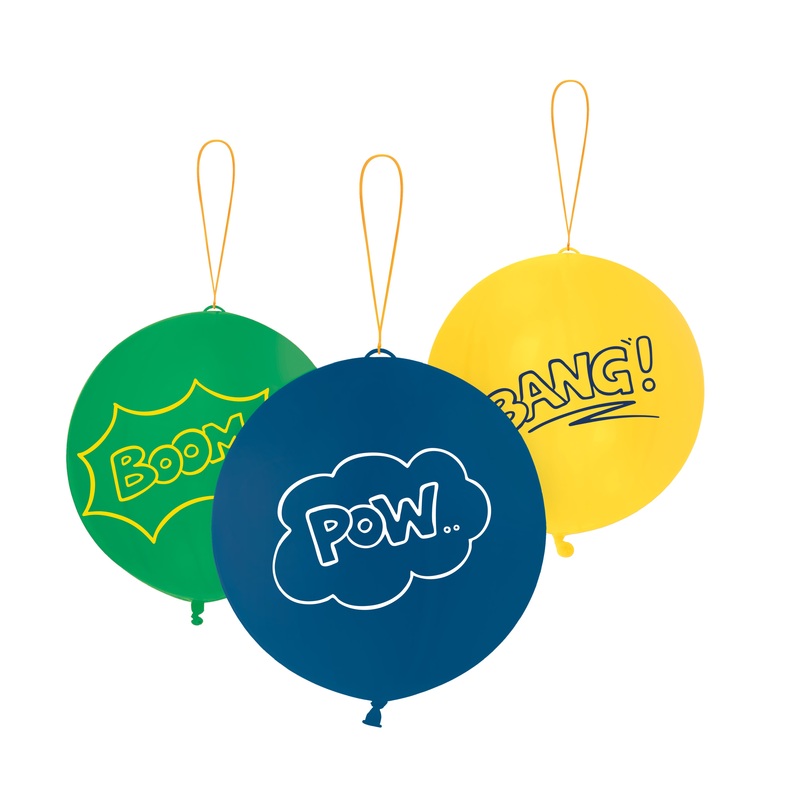 3 comic power balloons 40.6cm