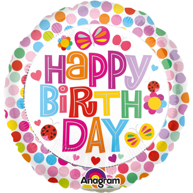 Birthday stick balloon Blossom Nature