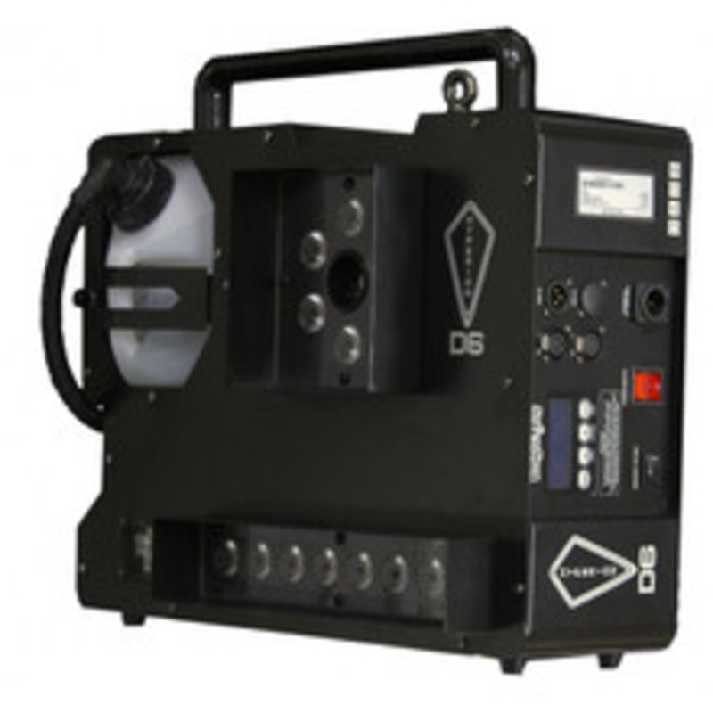 HYPERION D6  DUAL COLOR  1600 WATTS, 2 COLOR SMOKE  UPSHOT FOG MACHINE W/ HEX LEDS