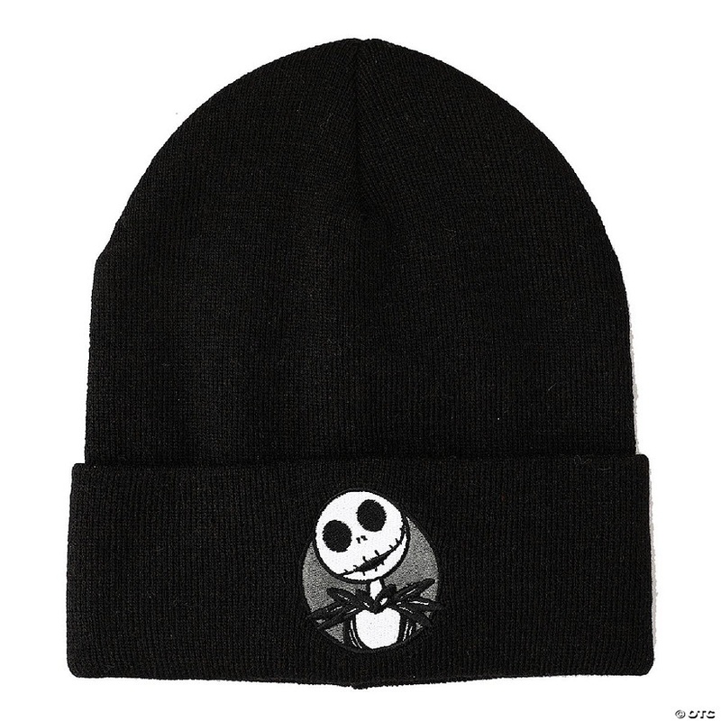 Nightmare Before Christmas Jack Skellington Black Cuff Beanie