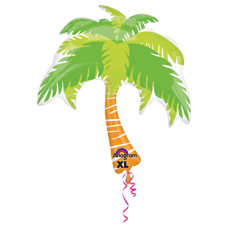 Tropical palm foil balloon 74 x 83cm