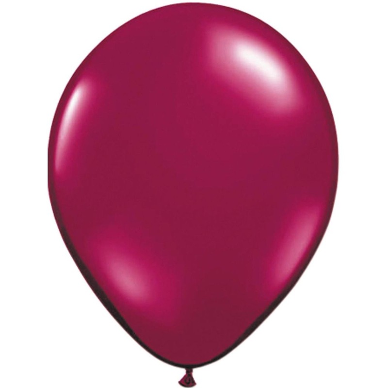Burgundy metallic wine-red balloons 50 pieces 30cm