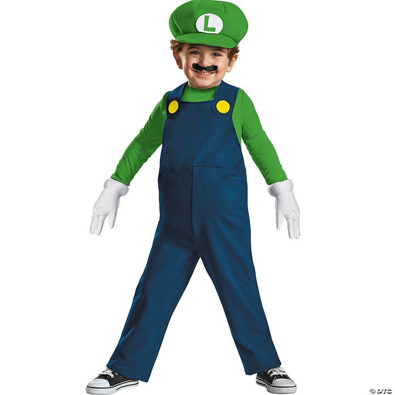 Toddler Super Mario Bros Luigi Costume – Small 2T