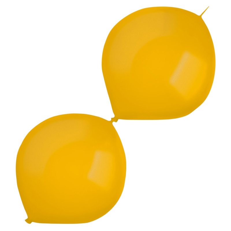 50 metallic garland balloons gold 30cm