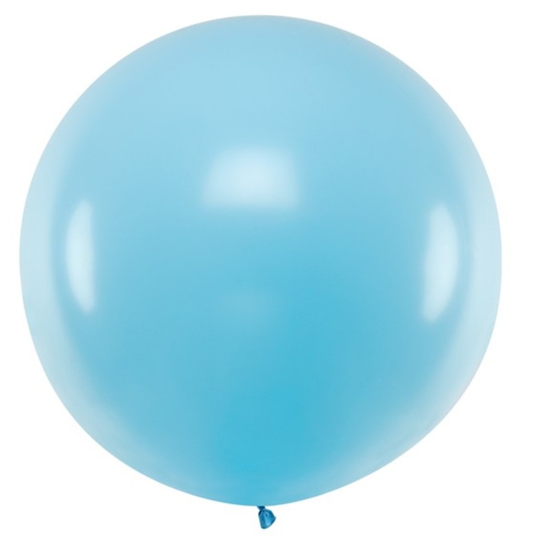 XXL balloon party giant baby blue 1m