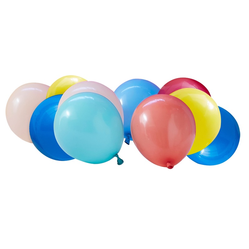 40 Colorful Shades latex balloons 12cm
