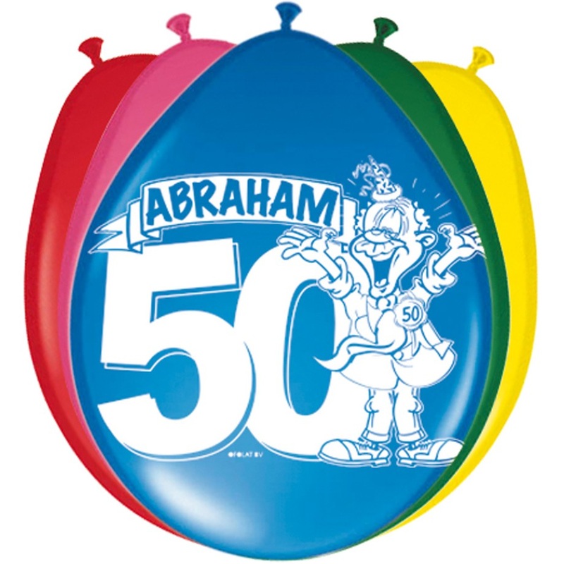 8 Congratulations Abraham balloons 30cm