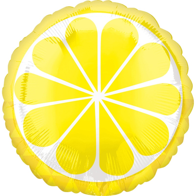 Cheeky fruit balloon lemon 45cm