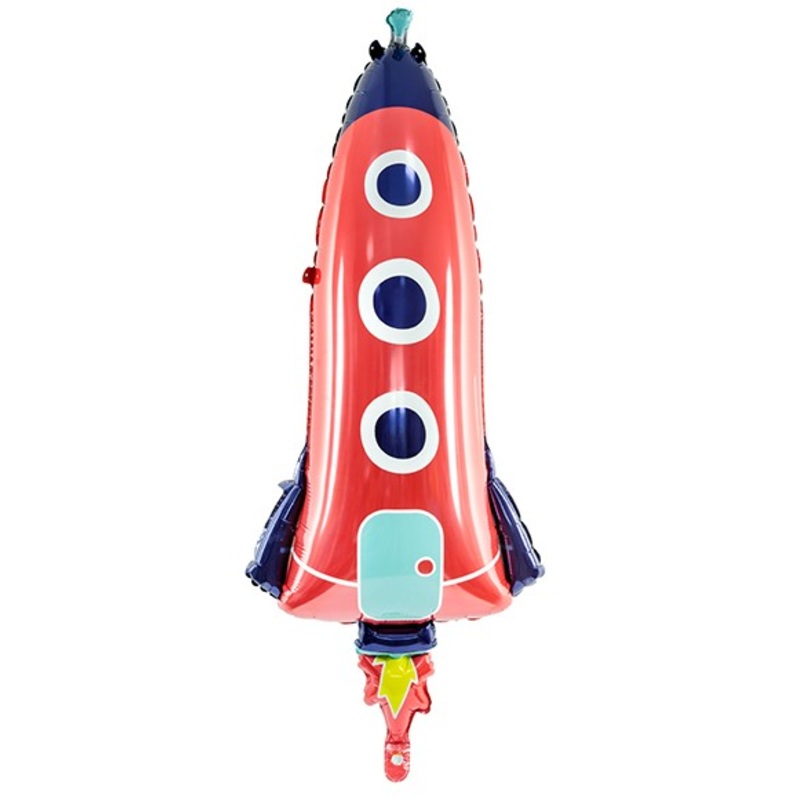 Space party foil balloon 44cm x 1.15m