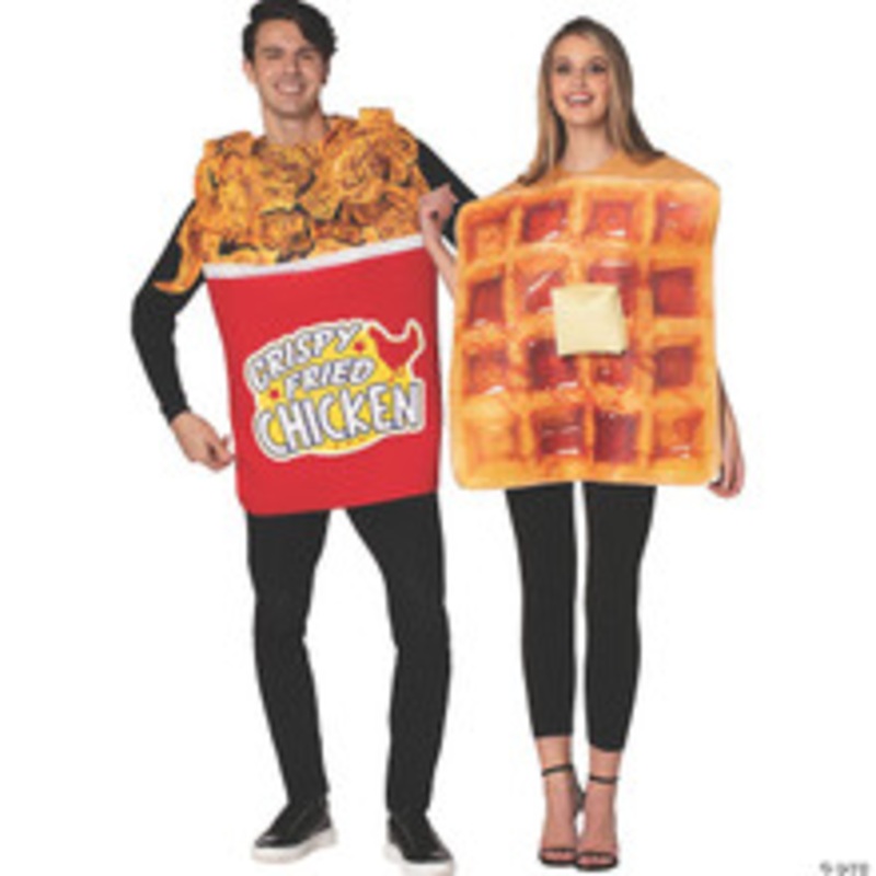 Adult Chicken and Waffle Couple Costumes